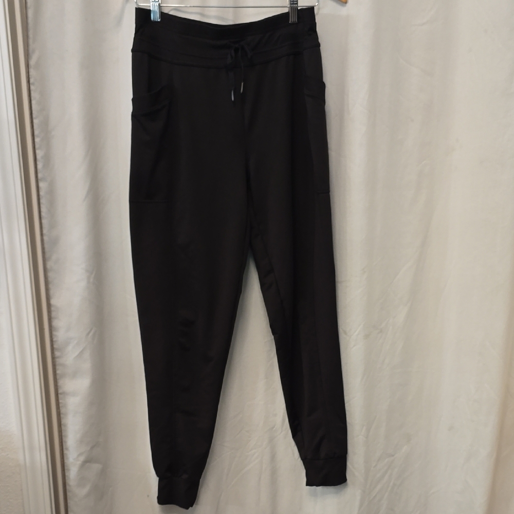 Everyday Black Drawstring Joggers with Side Pockets